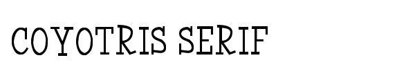 Coyotris Serif font preview